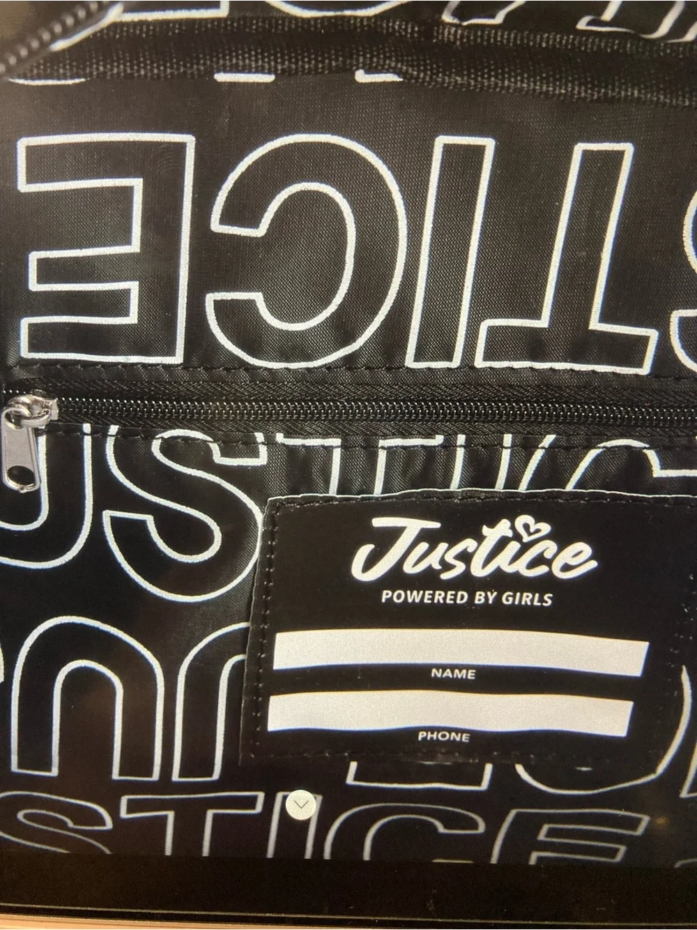 Justice sparkly black